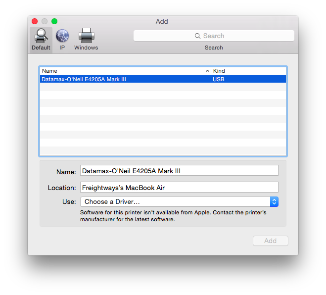 protektor desillusion Sætte Thermal Printer Setup - Mac OS X - Pass the Parcel